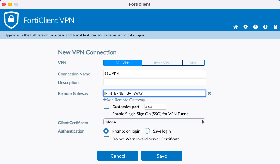 fortinet ssl-vpn client and chrome issues